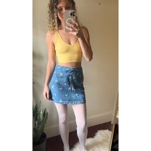 Yellow XS Garage crop top